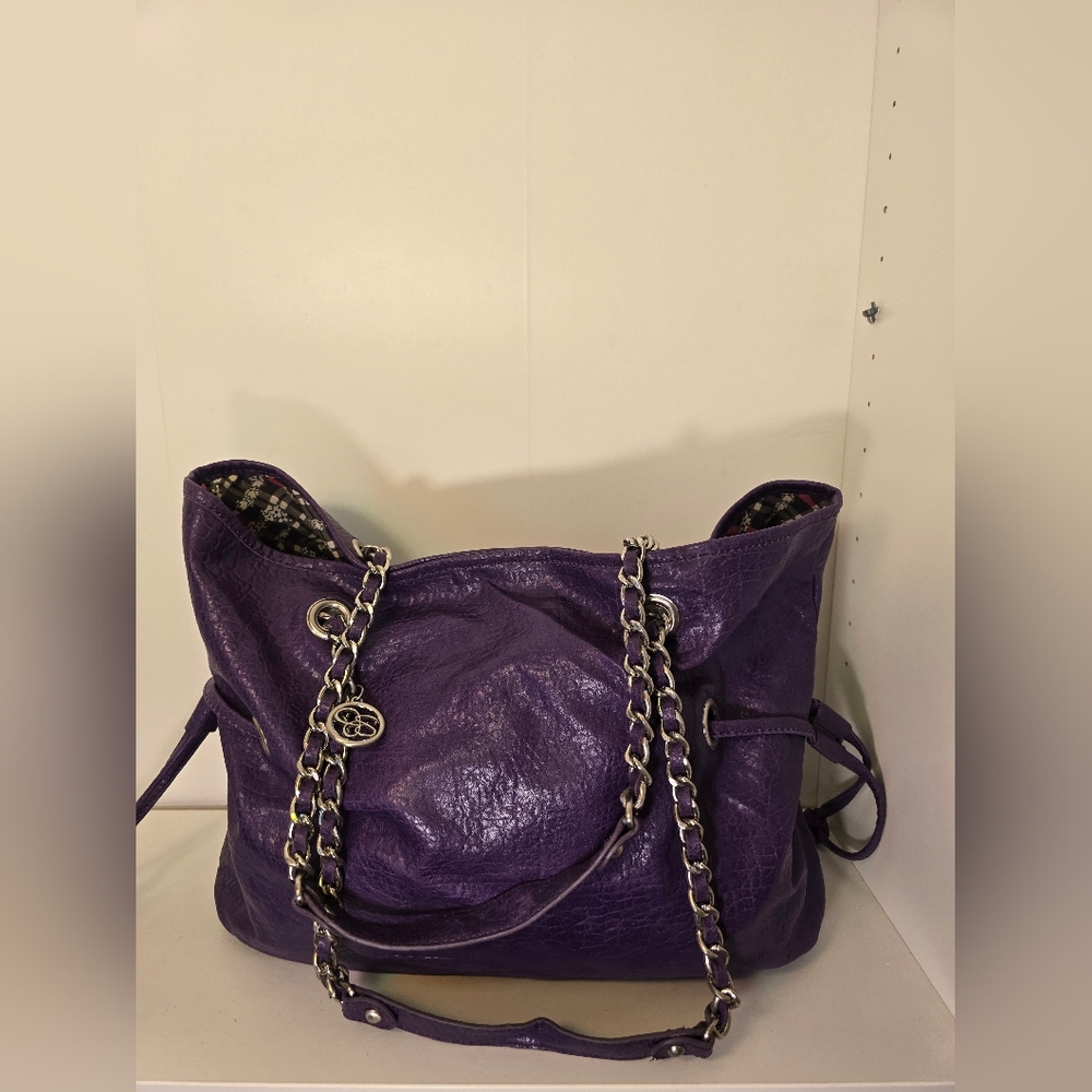 Jessica Simson Purple Chain Strap Women's Bag